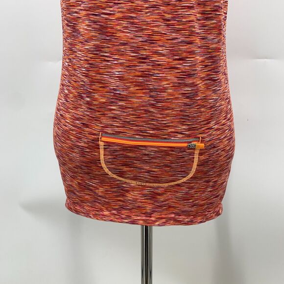 Atheta Pop Space Dye Shirt Womens XS Reflective Strip Short Sleeve Wicking Tee - Picture 6 of 14